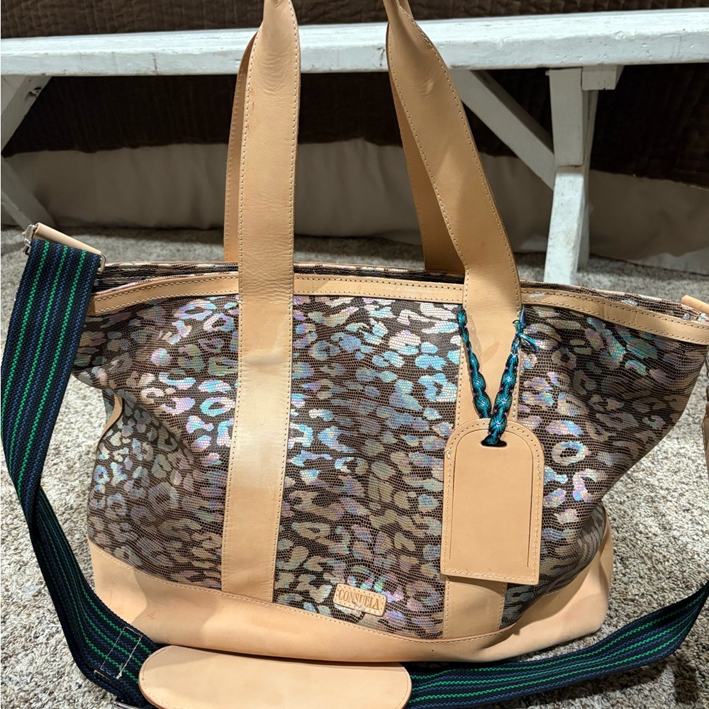 Consuela Leopard Print Tote